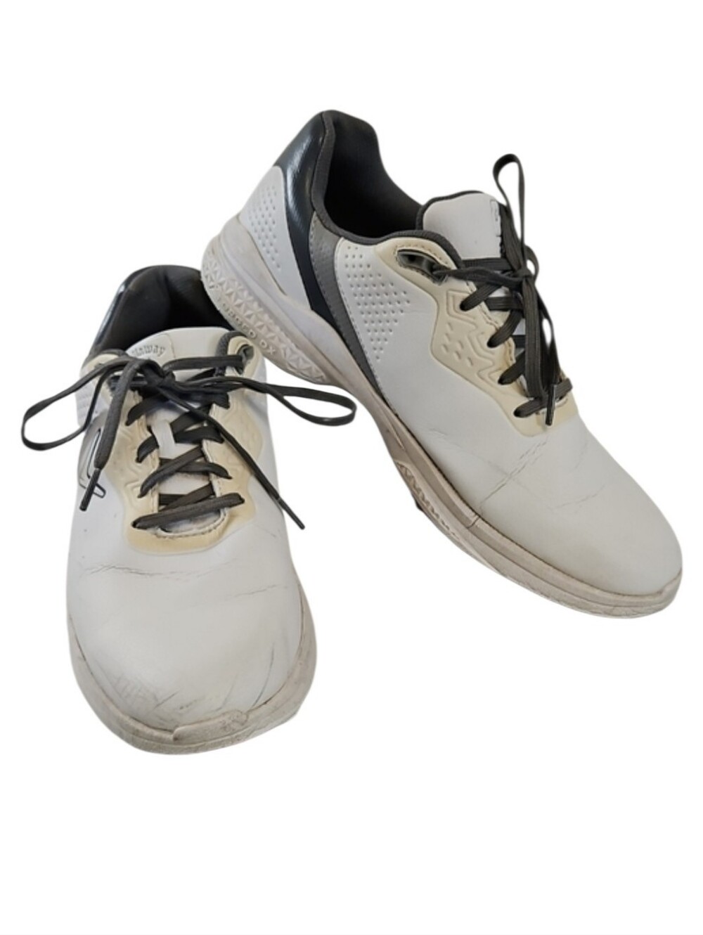Callaway Men’s White Golf Shoes with Gray Accents,          Size 11